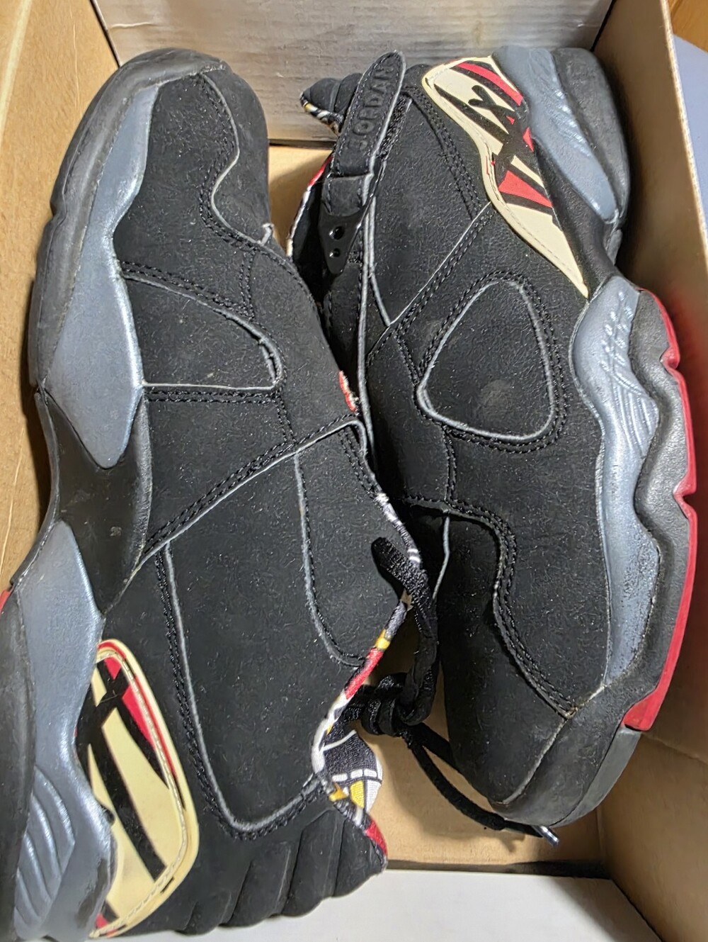 Jordan 8 Low Retro "Playoffs", Men's Black Athletic Sneakers Size 8m.